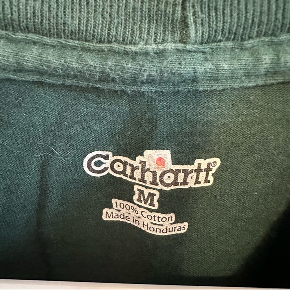 Carhartt Work Wear Worn In Front Pocket Cotton Tee Shirt - Picture 3 of 4